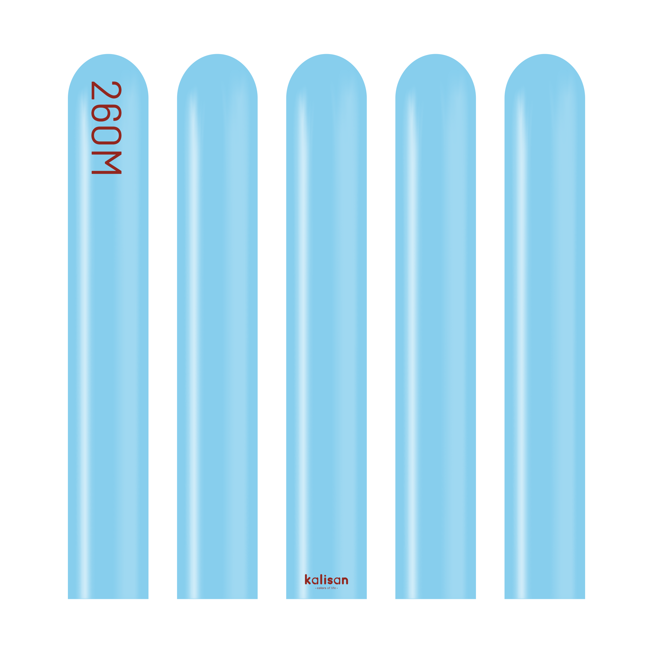 Kalisan Standard Baby Blue Modelling Balloons