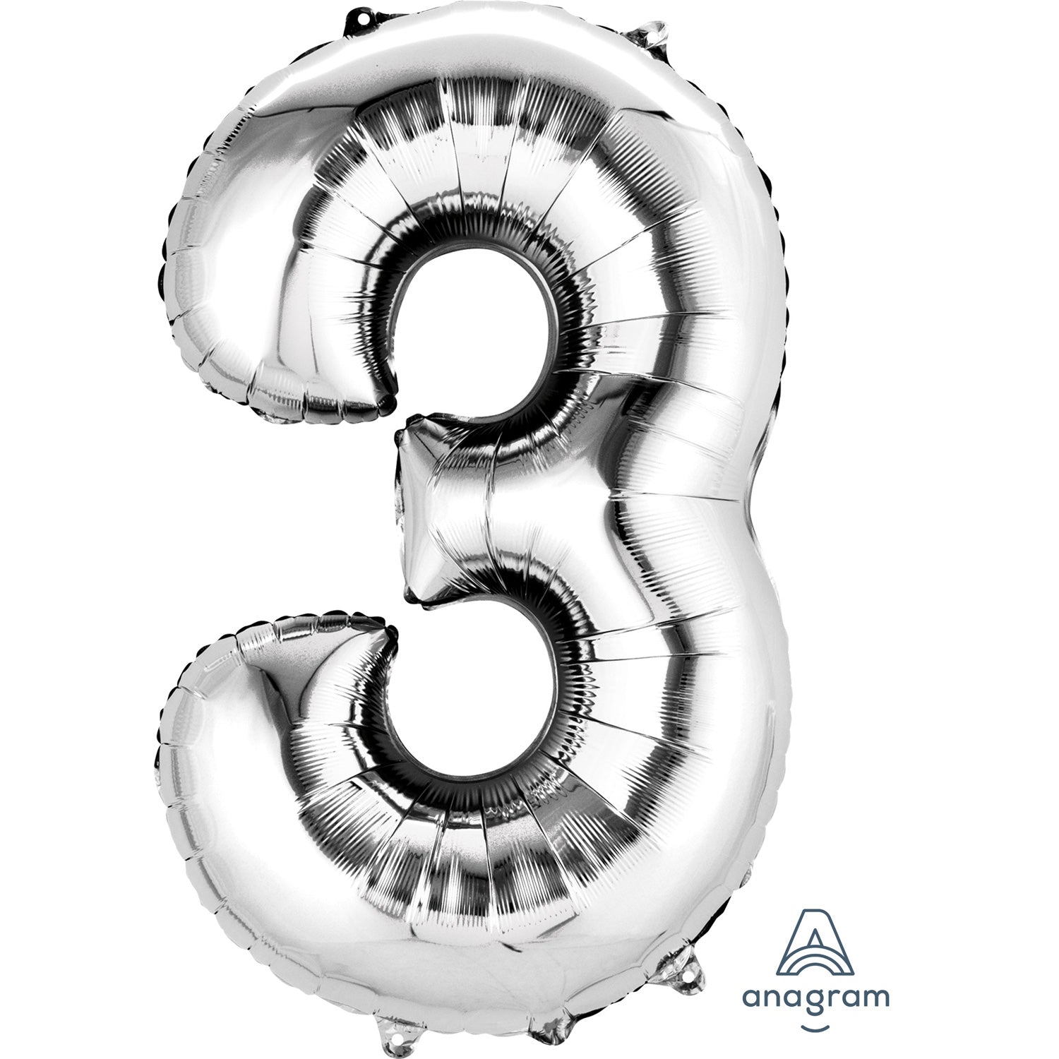 Anagram SuperShape Anagram Silver Foil Numbers 0-9