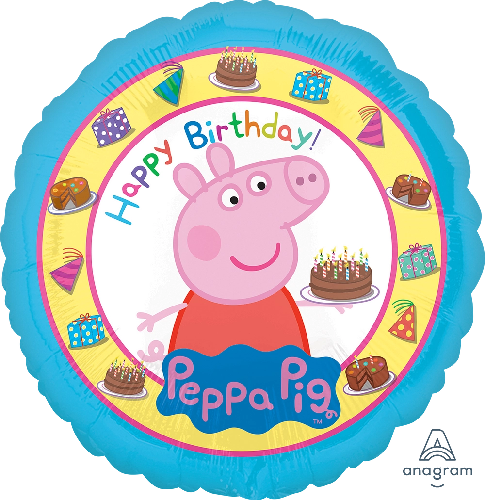 Anagram Peppa Pig Happy Birthday Foil