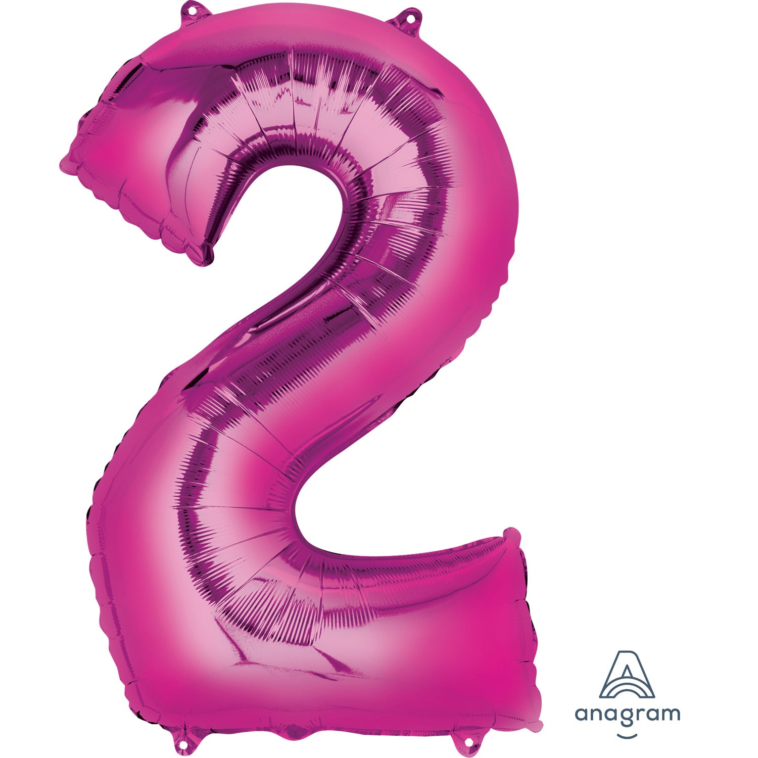 Anagram SuperShape Pink Foil Numbers 2