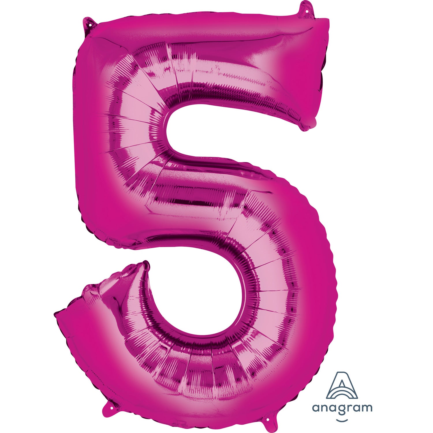 Anagram SuperShape Pink Foil Numbers 5