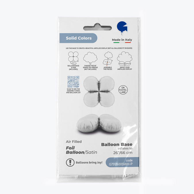 Grabo Balloon Base - Satin White 1