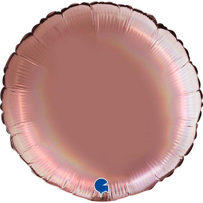 Grabo Holographic Platinum Rosè Round Foil