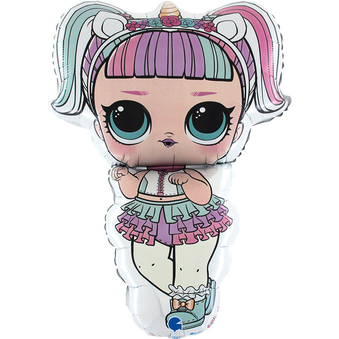 Grabo LOL Doll Unicorn Foil – Pro Balloon Shop - Main Image
