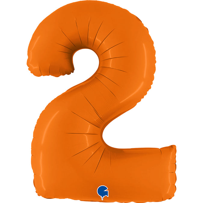 Grabo Matte Orange Foil Numbers 2