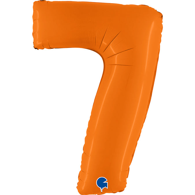 Grabo Matte Orange Foil Numbers 7