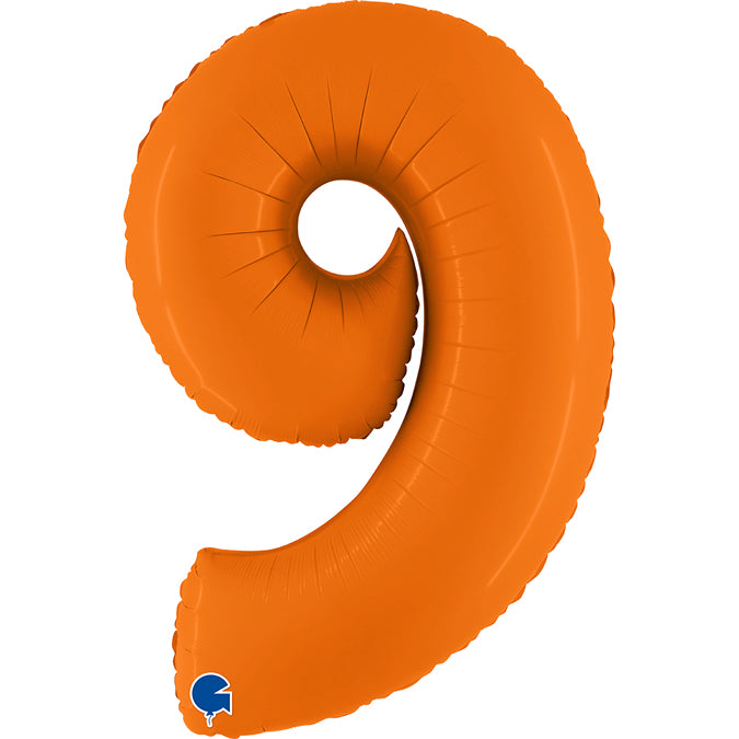 Grabo Matte Orange Foil Numbers 9