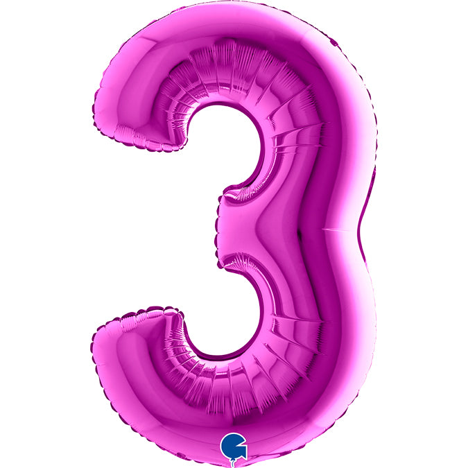 Grabo Purple Foil Numbers 3