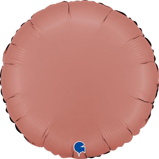 Grabo Satin Rose Gold Round Foil