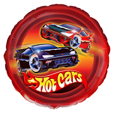 Hot Cars Round Foil