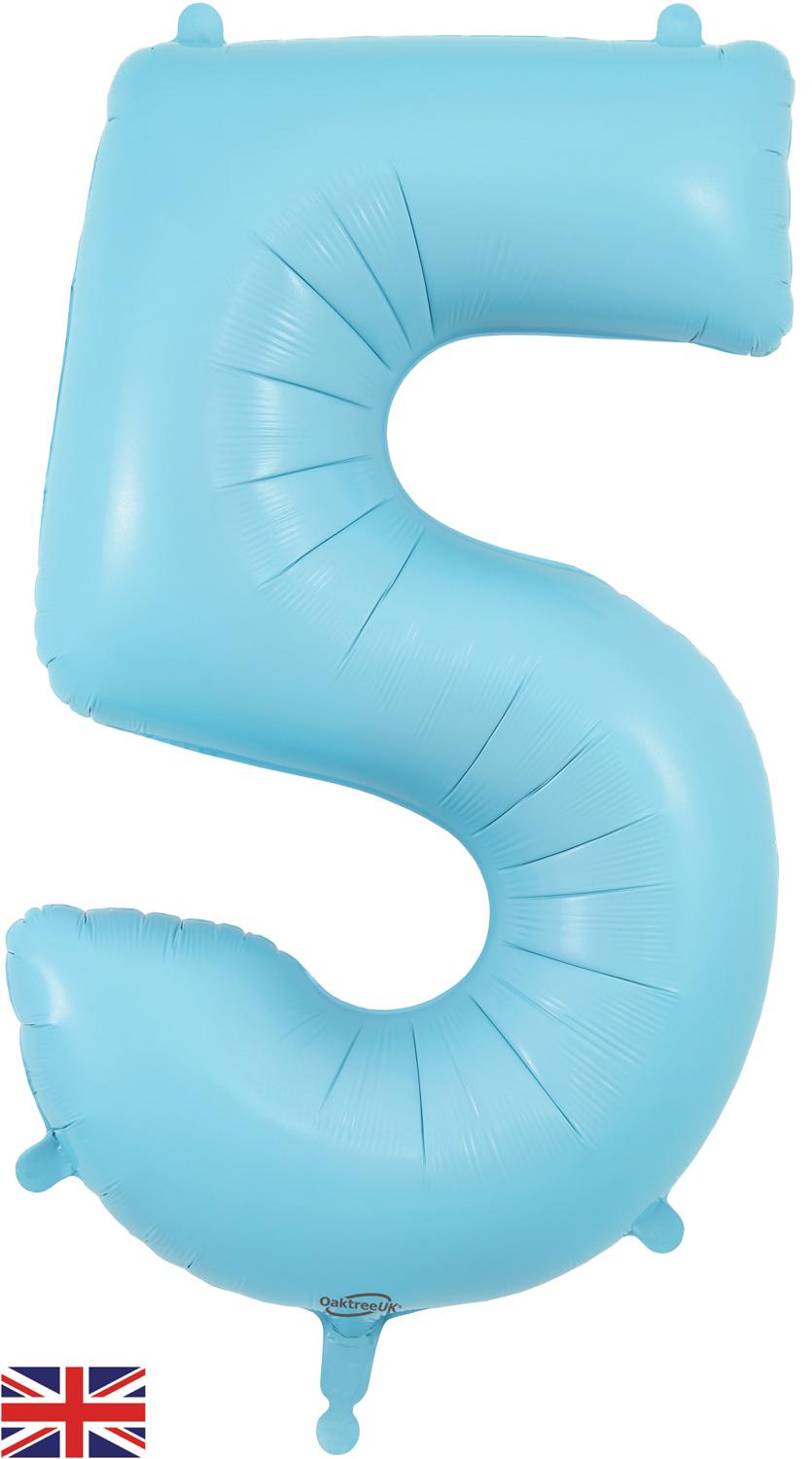 Oaktree Matte Blue Foil Numbers 5