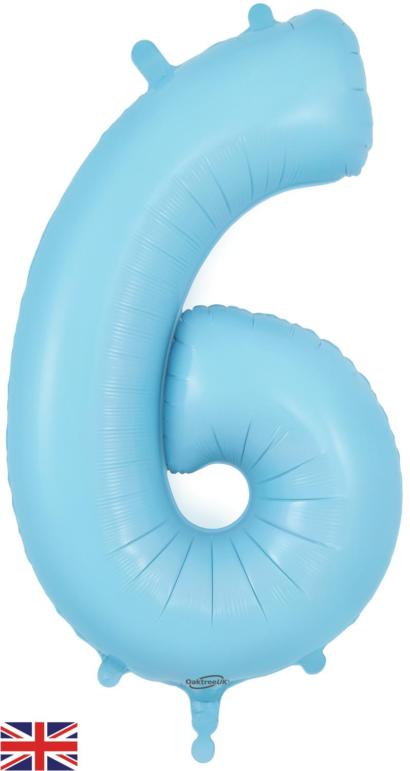 Oaktree Matte Blue Foil Numbers 6