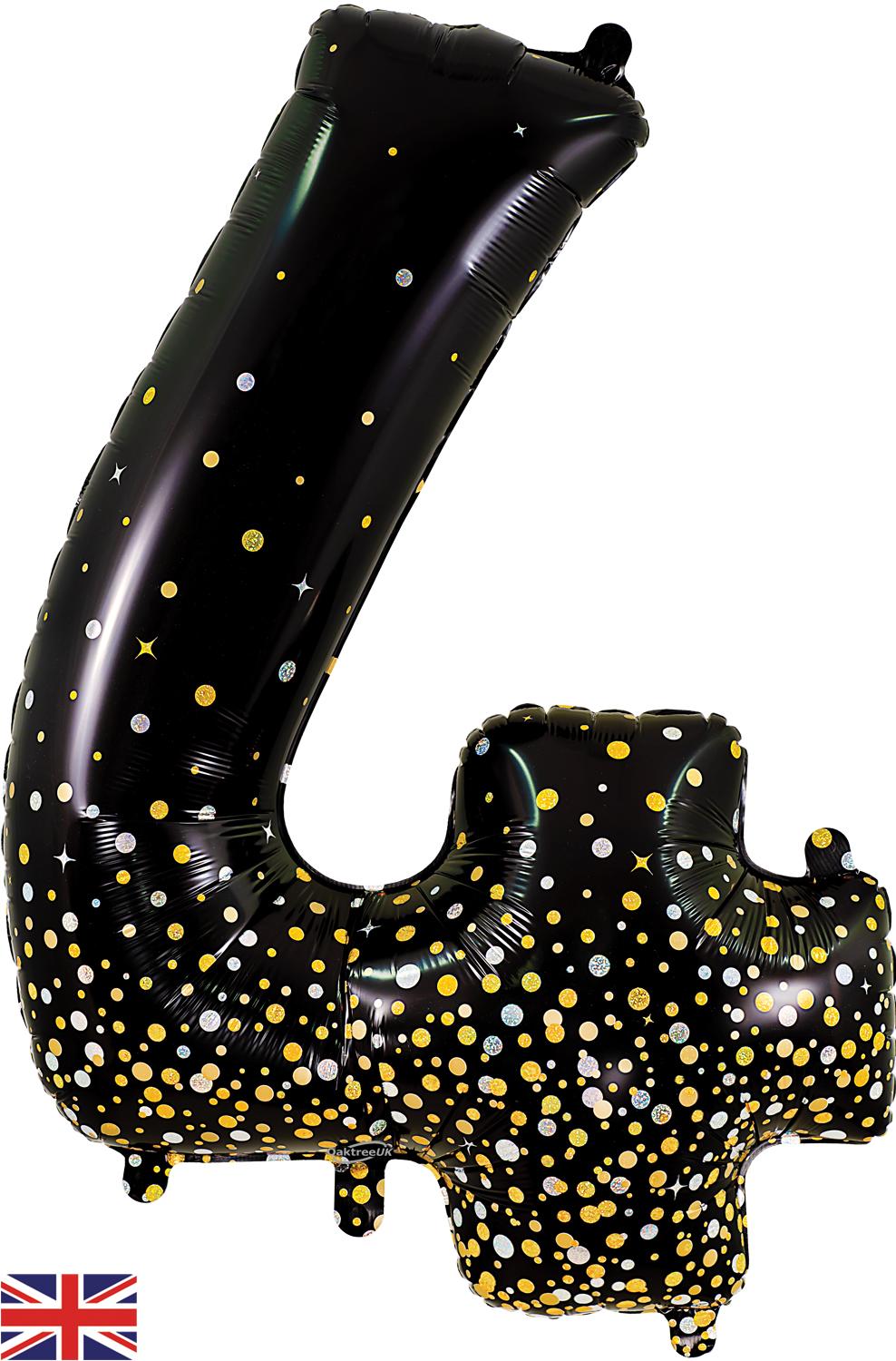 Oaktree Sparkling Fizz Black Gold Foil Numbers 4