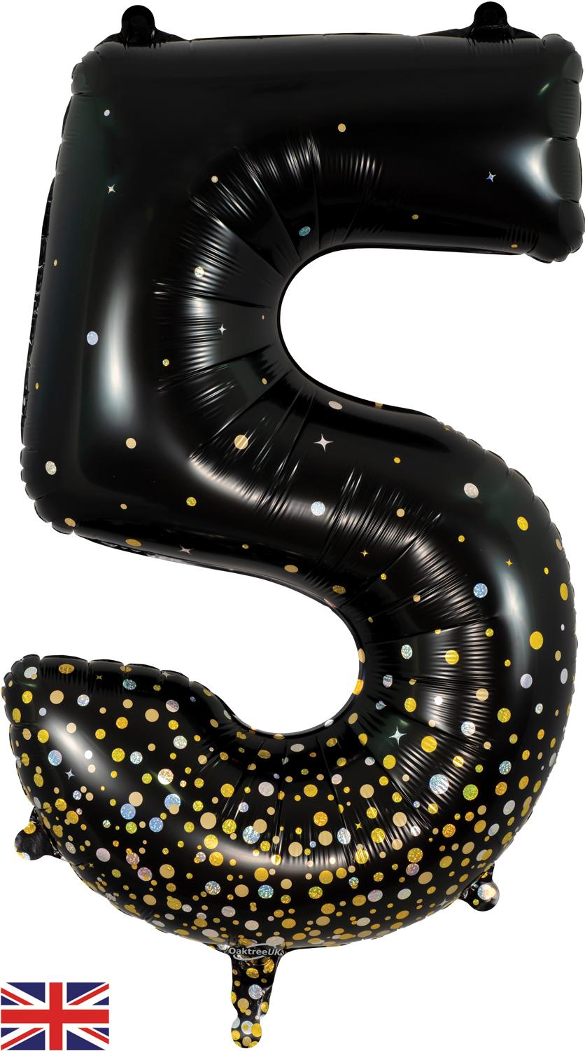 Oaktree Sparkling Fizz Black Gold Foil Numbers 5