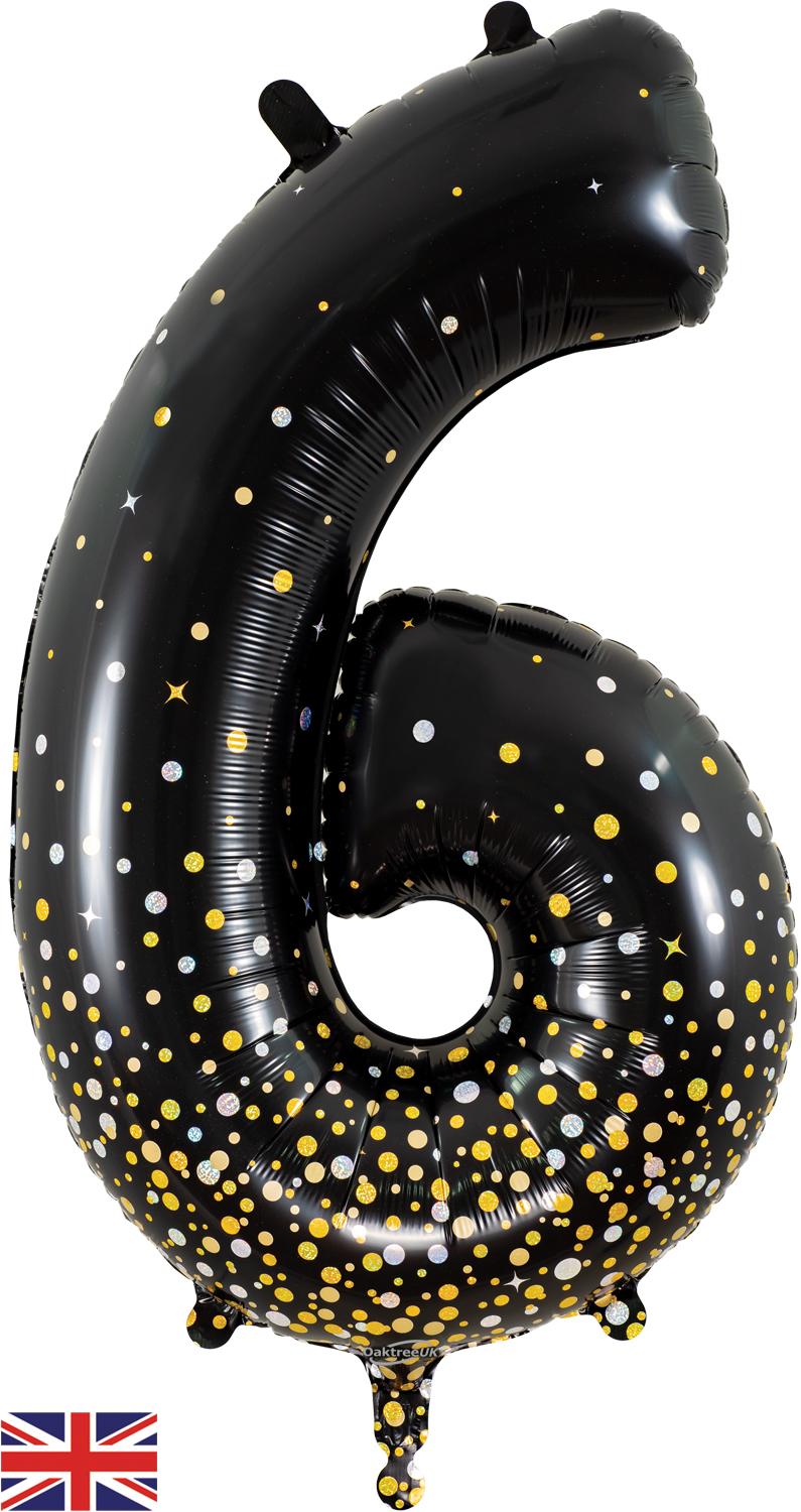 Oaktree Sparkling Fizz Black Gold Foil Numbers 6