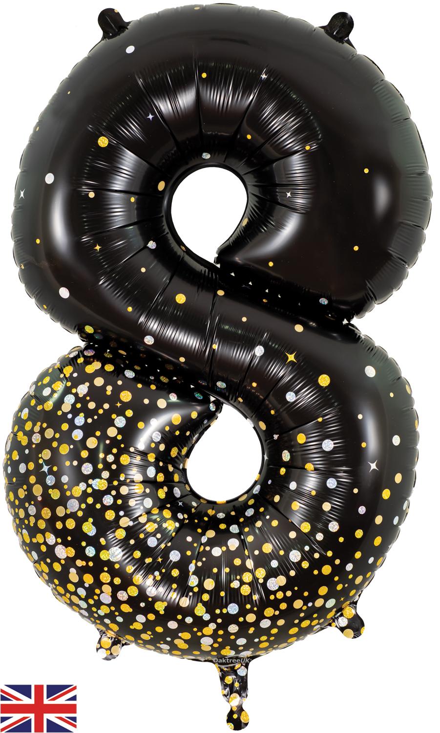 Oaktree Sparkling Fizz Black Gold Foil Numbers 8