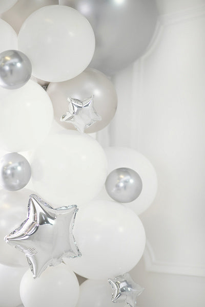 Party Deco Mini Silver Star Foil (25)_1
