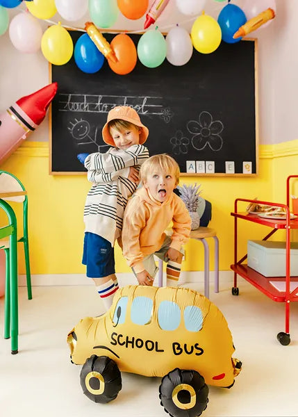 Party Deco School Bus Foil Balloon_1