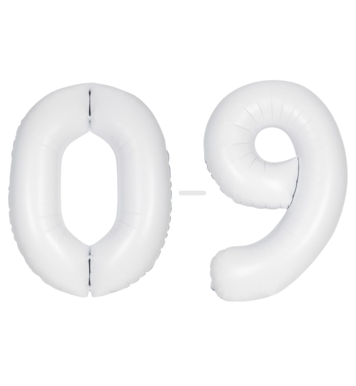 Unique_Matte_White_Numbers_0-9