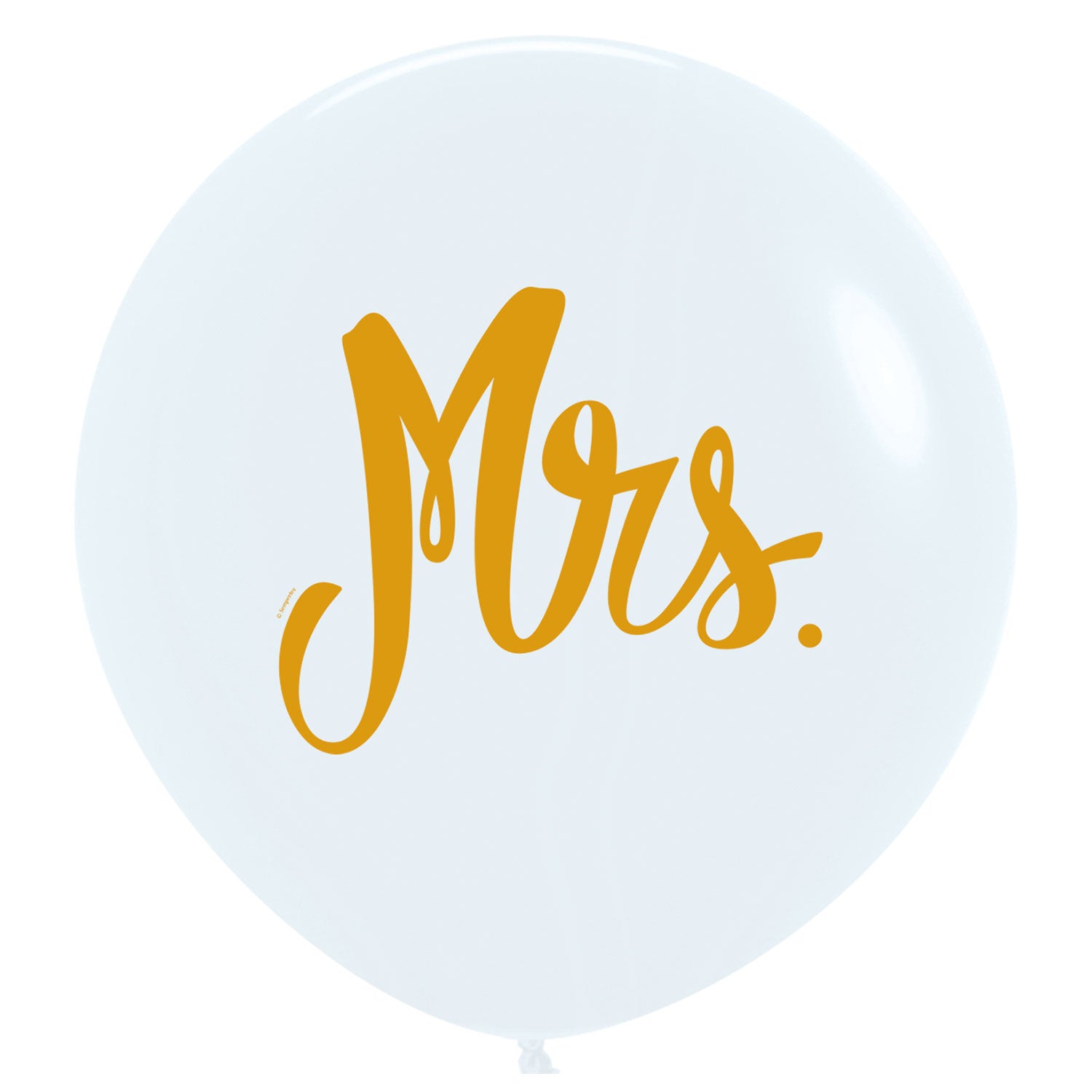 Mrs Fashion White Latex Balloons 24"/60cm (3)