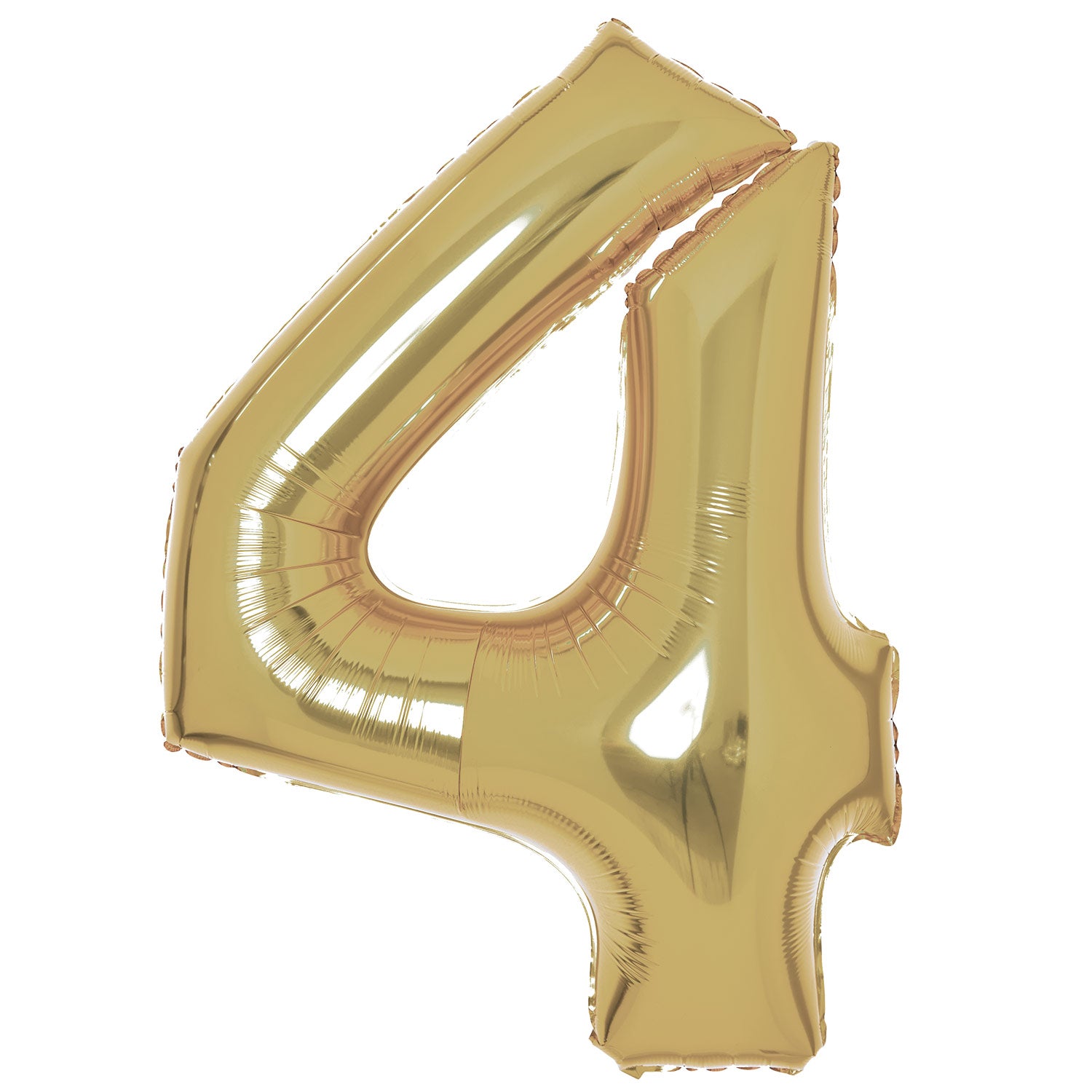 Amscan White Gold Foil Numbers 4