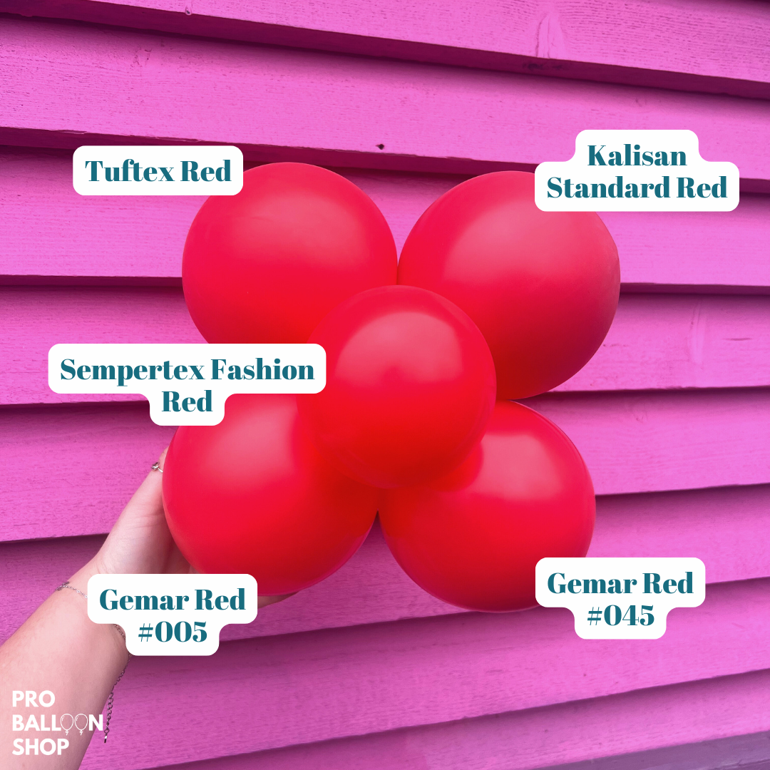 Colour Chart - Red – Pro Balloon Shop