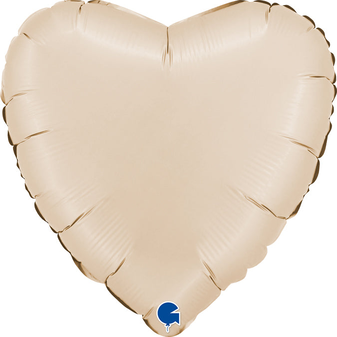 Grabo Satin Cream Heart Foil