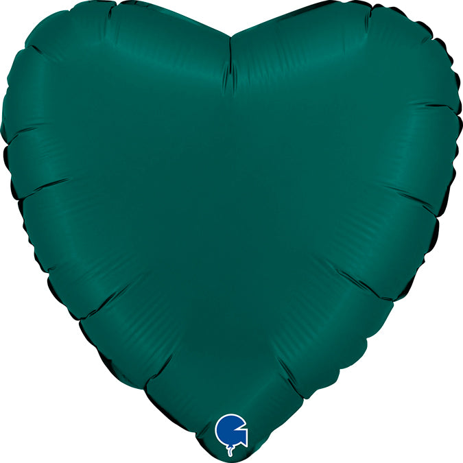 Grabo Satin Emerald Green Heart Foil
