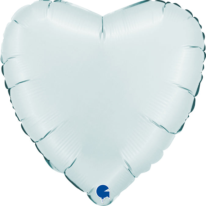 Grabo Satin Pastel Blue Heart Foil