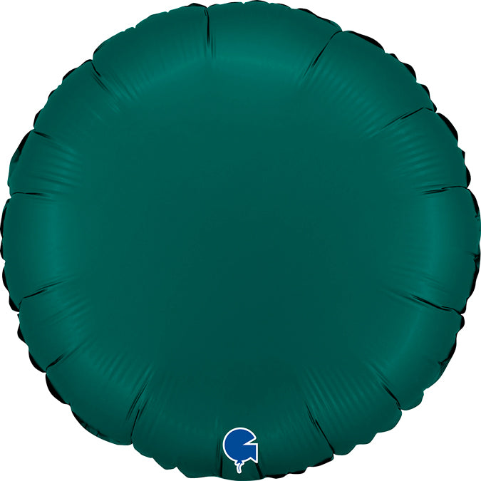 Grabo Satin Emerald Green Round Foil