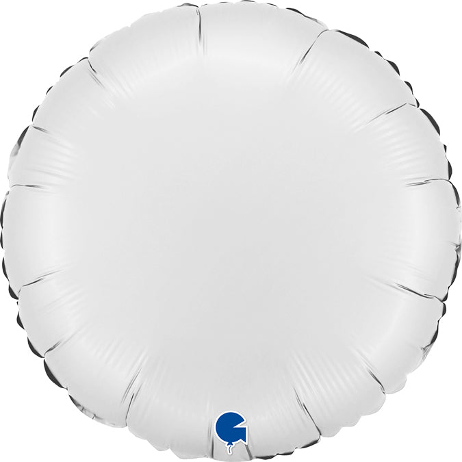 Grabo Satin White Round Foil