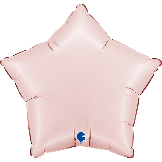Grabo Satin Pastel Pink Star Foil