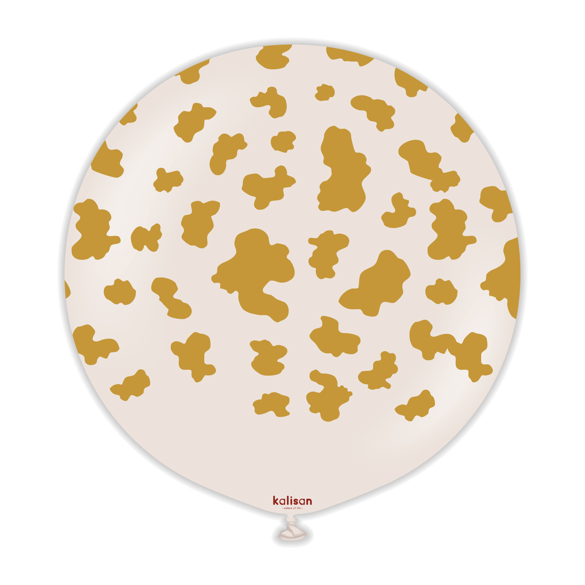 Kalisan Safari Cow - Retro White Sand (Gold)
