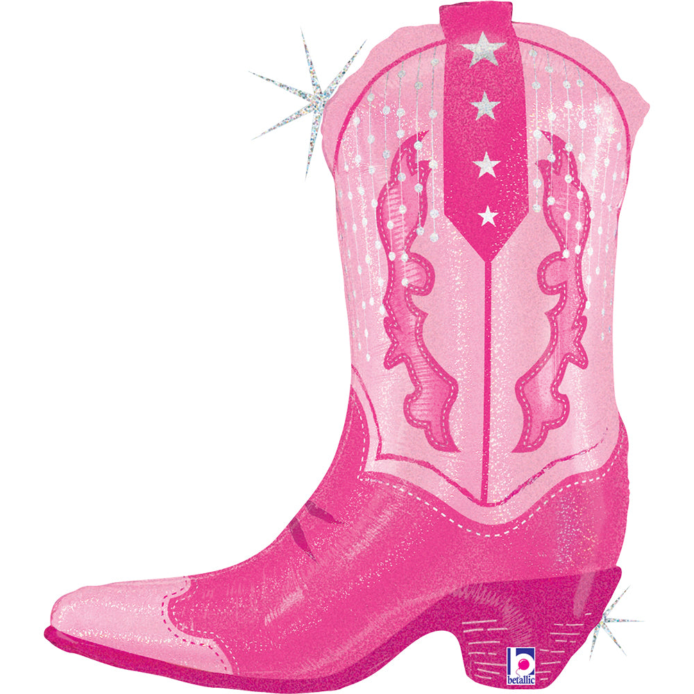 Betallic Pink Cowgirl Boot Foil