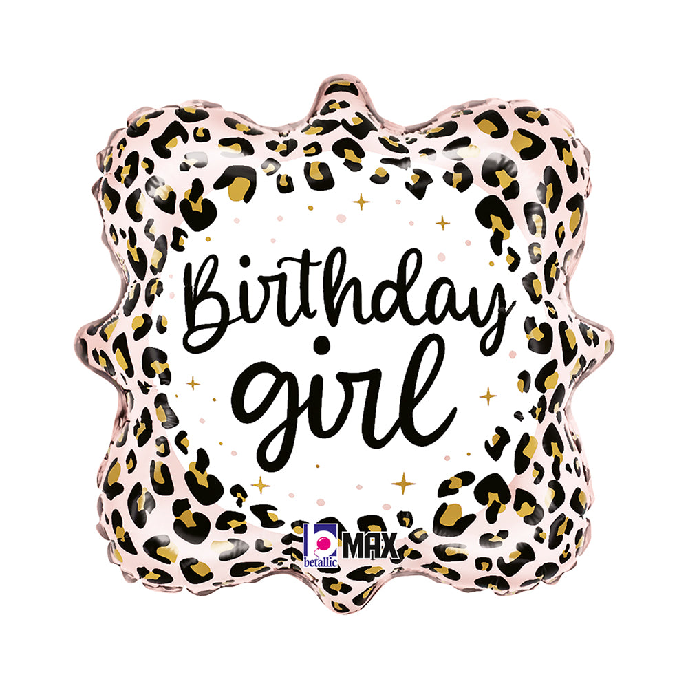 Betallic Leopard Birthday Girl Foil