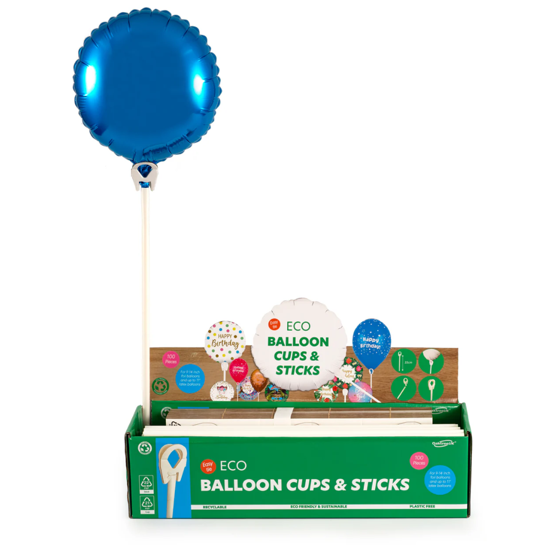 Eco Balloon Stick and Holders (100)