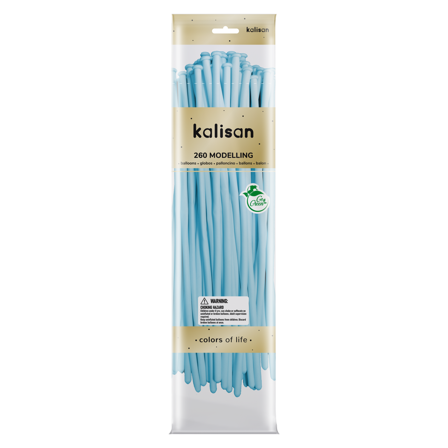Kalisan Macaron Blue Modelling Balloons