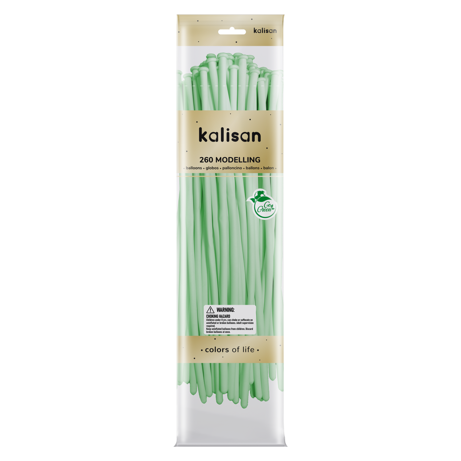 Kalisan Macaron Green Modelling Balloons