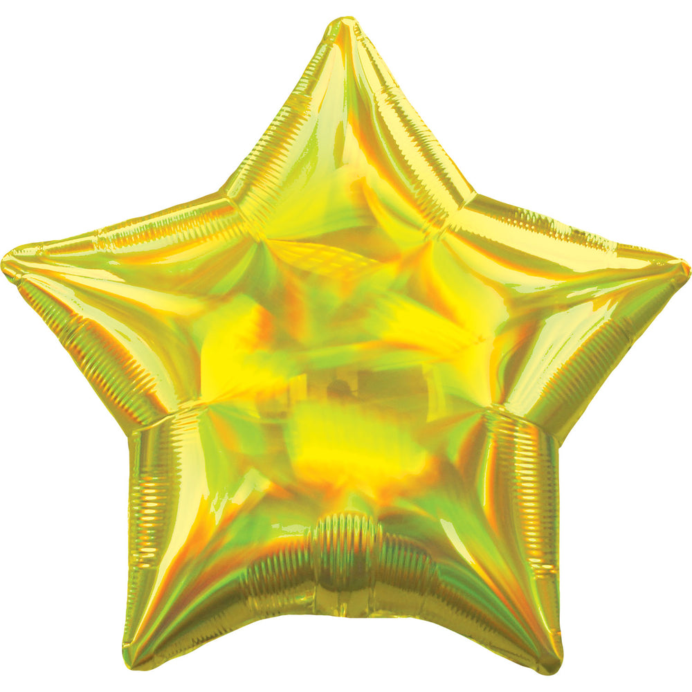 Anagram Yellow Iridescent Star Standard HX Foil