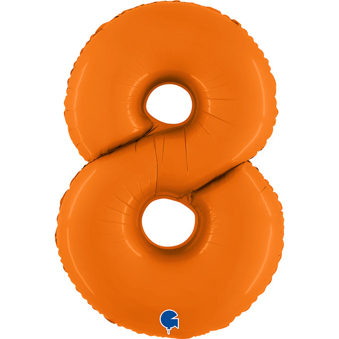 Grabo Matte Orange Foil Numbers 0-9