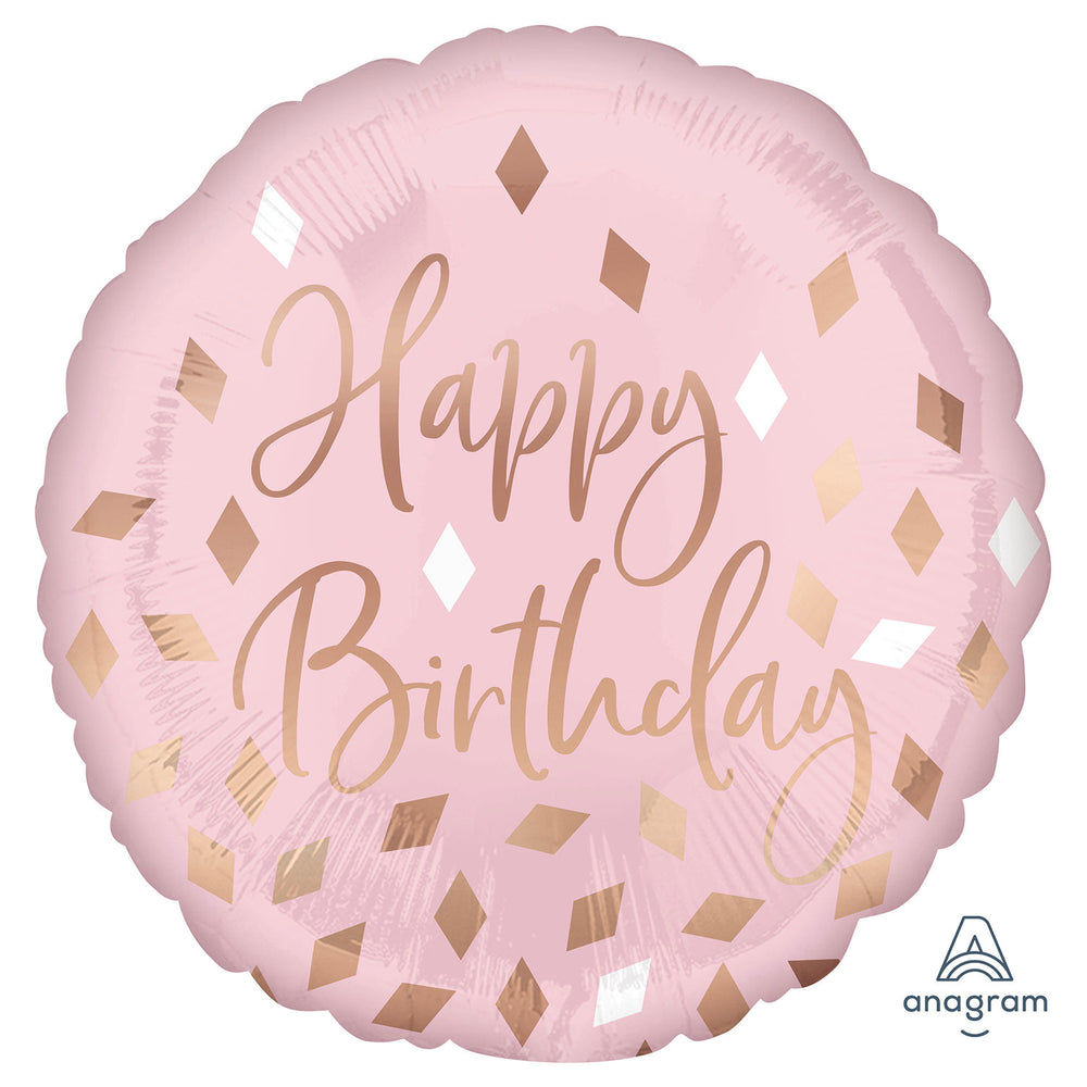 Anagram Blush Birthday Standard Foil
