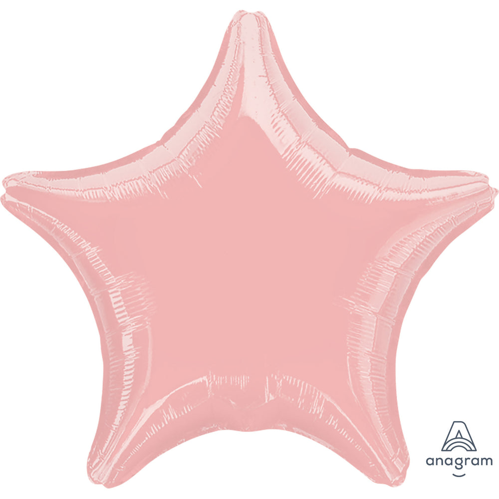Anagram Metallic Pearl Pastel Pink Star Standard Foil