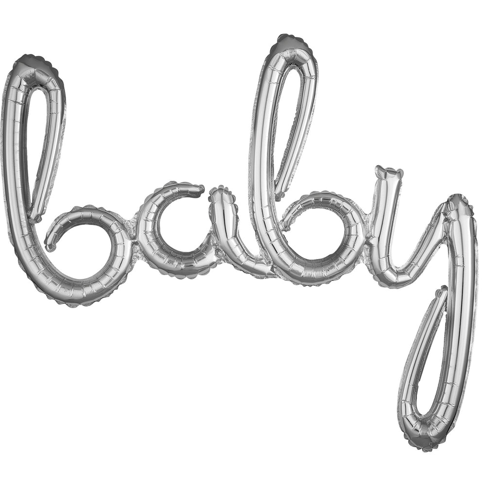 Anagram "Baby" Script Phrase Silver Foil