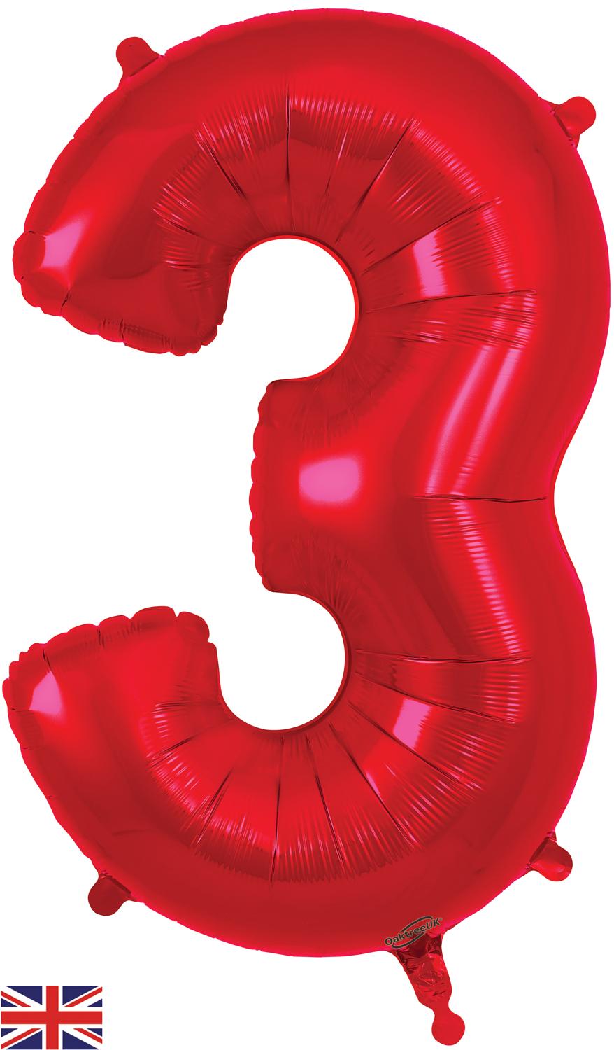 Oaktree Red Foil Numbers 0-9