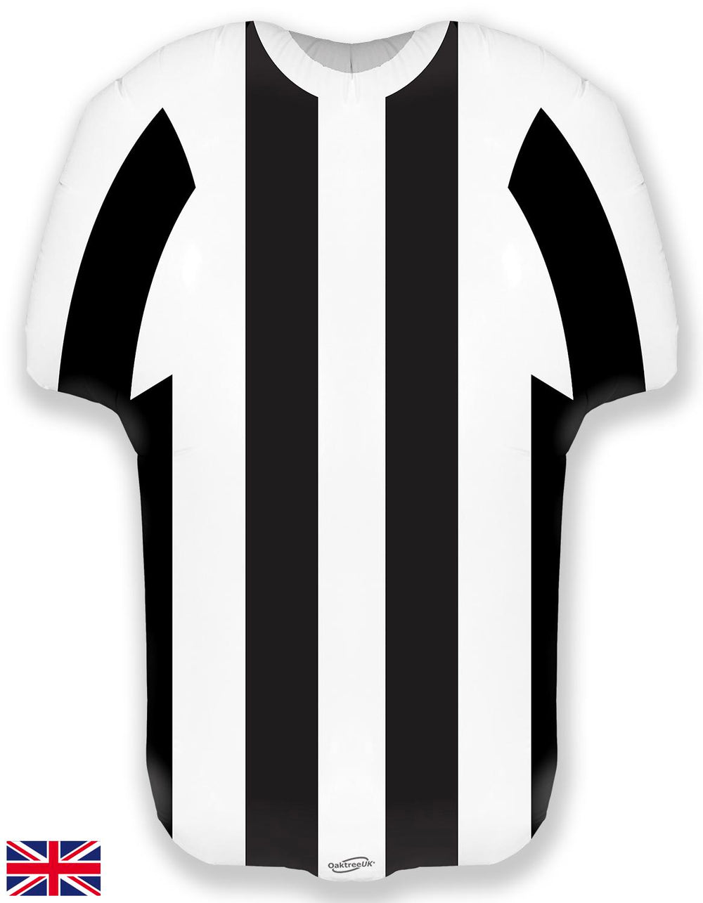 Oaktree Sports Shirt Black White Stripe Metallic