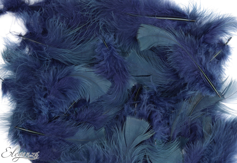 Eleganza Navy Craft Feathers