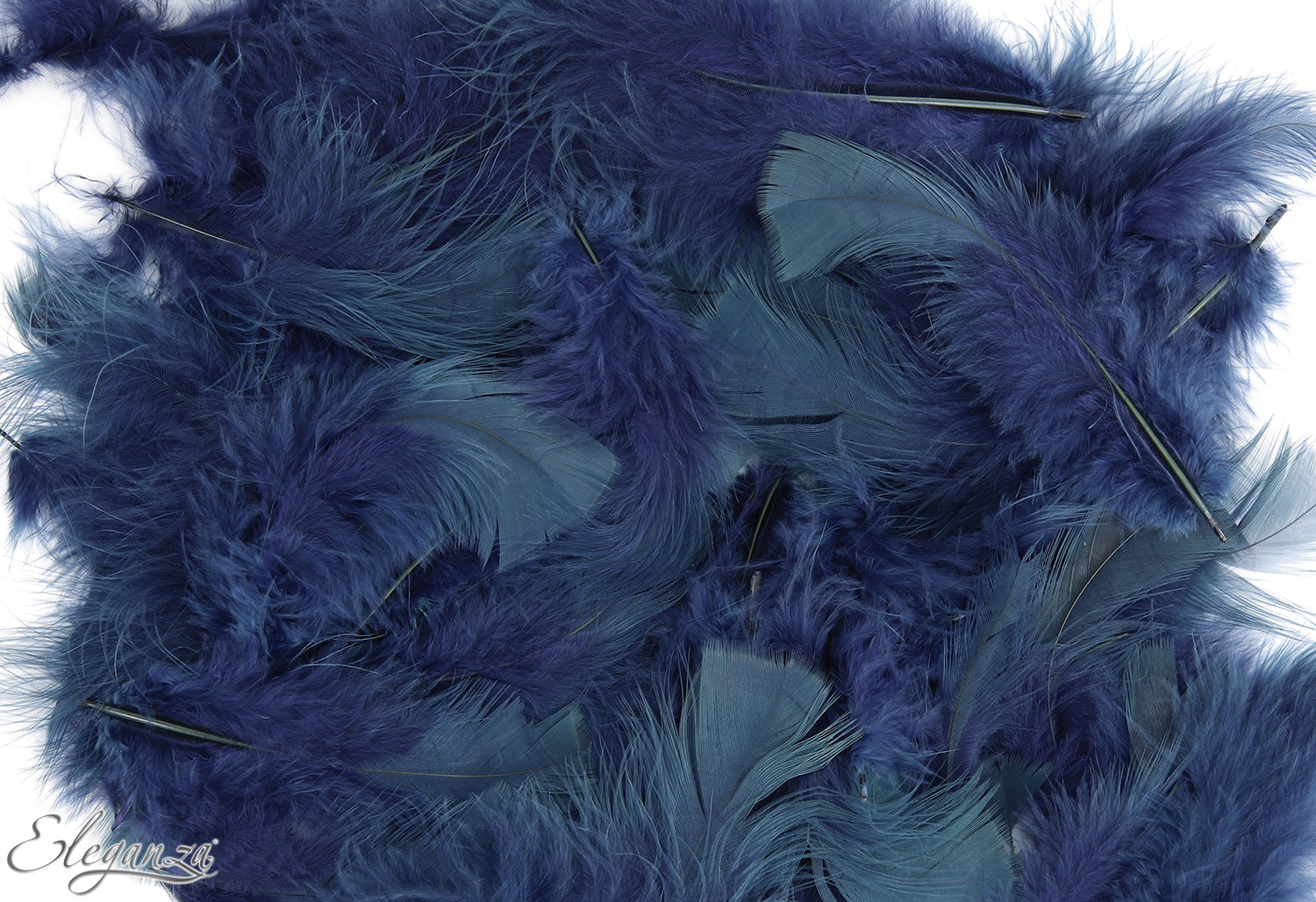 Eleganza Navy Craft Feathers