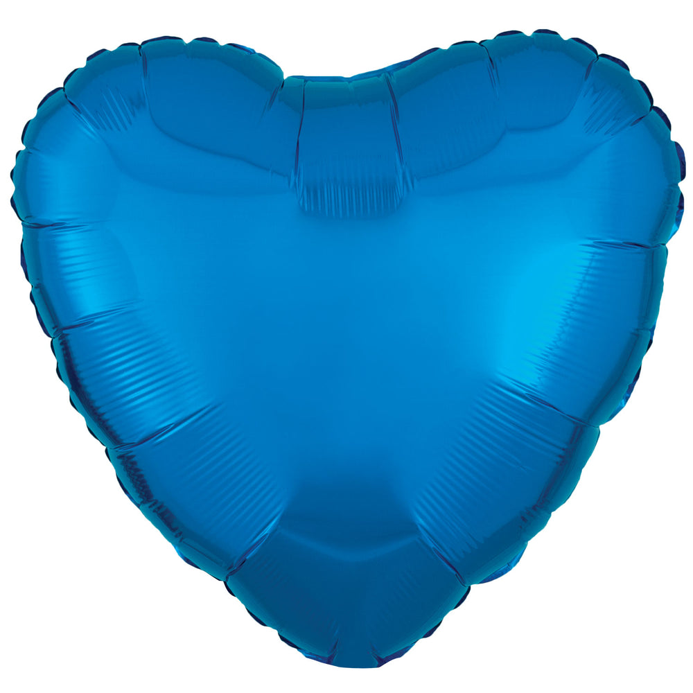 Amscan Metallic Blue Heart Foil