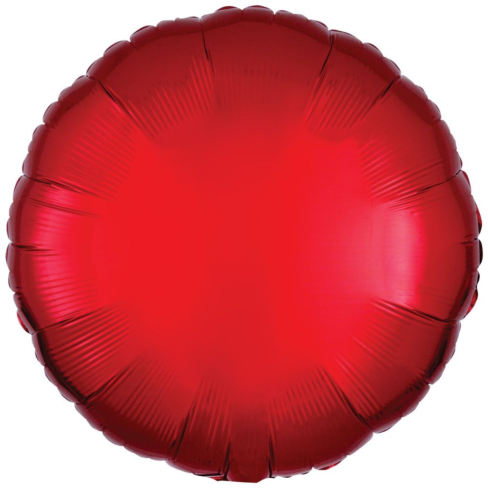 Amscan Metallic Red Circle Foil