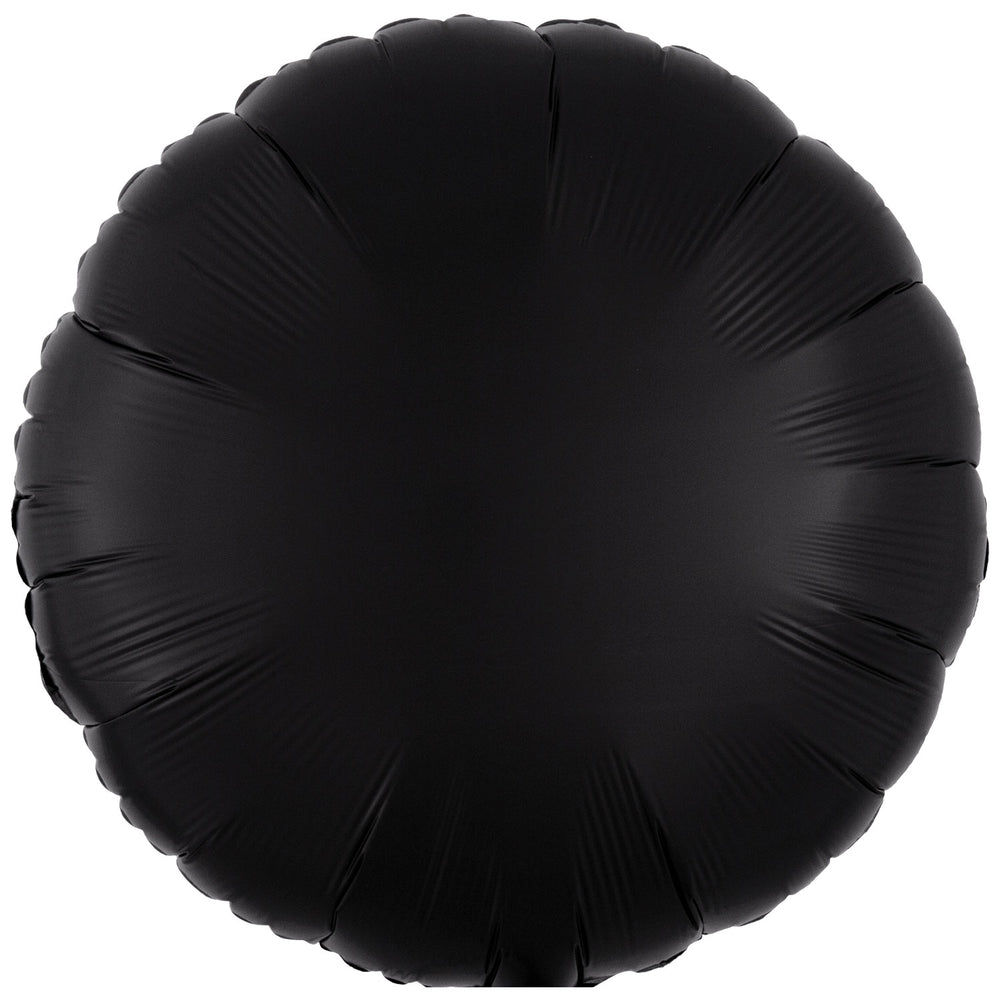 Amscan Silk Lustre Black Circle Foil